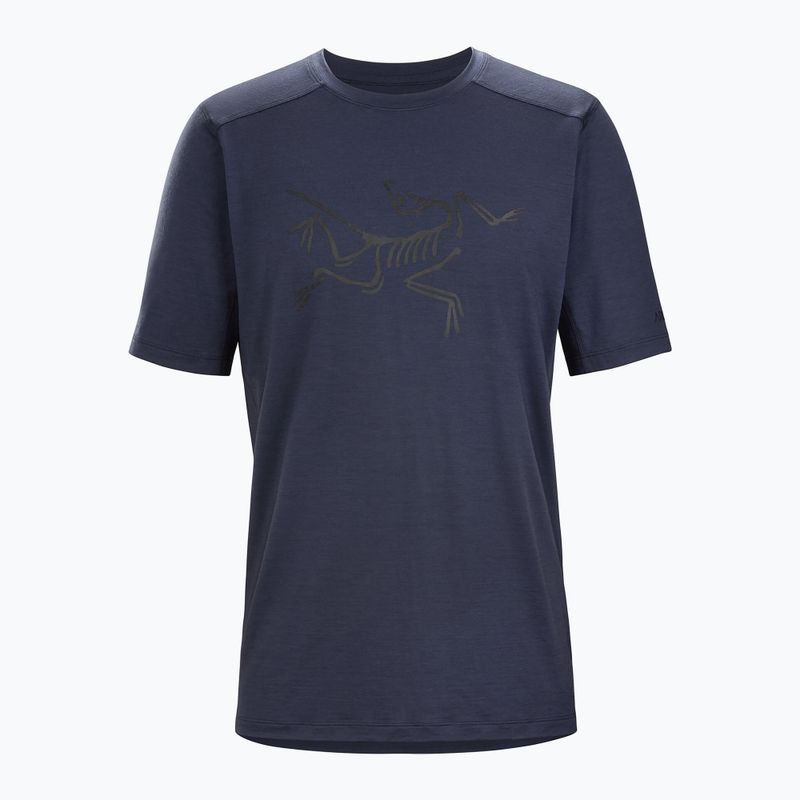 Koszulka męska Arc'teryx Ionia Merino Wool Logo black/sapphire 4