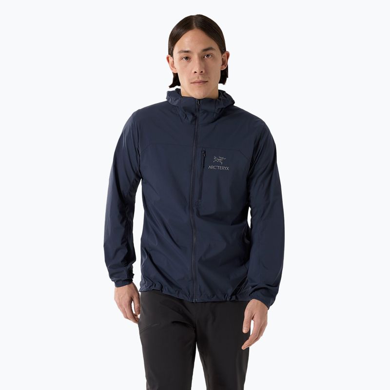 Kurtka przeciwwiatrowa męska Arc'teryx Squamish Hoody black sapphire
