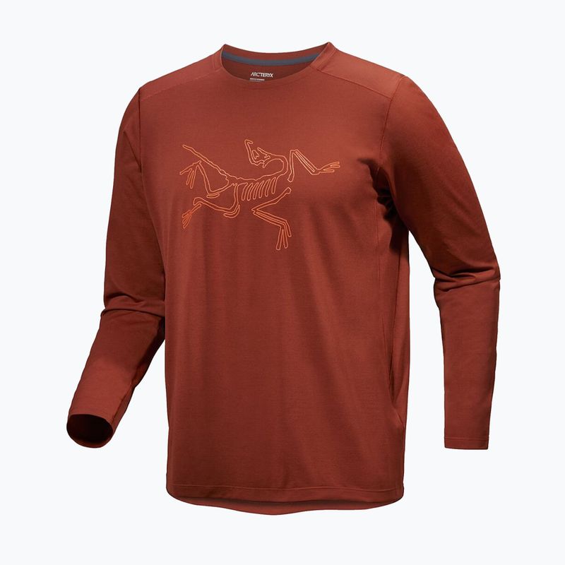 Longsleeve męski Arc'teryx Cormac Logo sequoia heather/ solaris 4