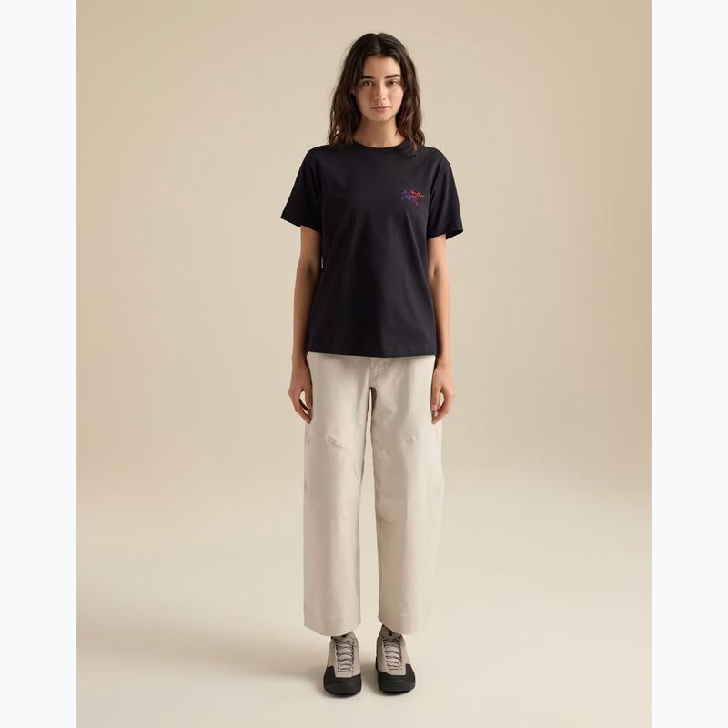 Koszulka damska Arcteryx Kragg Cotton Little Bird Crew black/multi 2