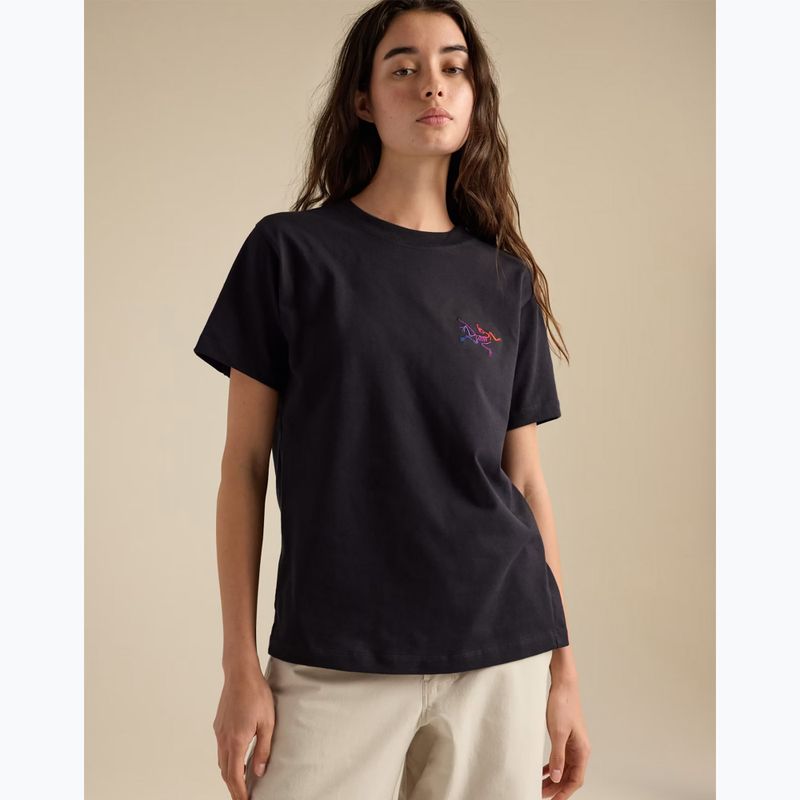 Koszulka damska Arcteryx Kragg Cotton Little Bird Crew black/multi 6