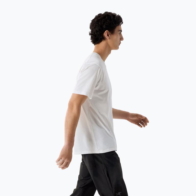 Koszulka męska Arcteryx Kragg Sl Cotton Bird Word white light/black 4