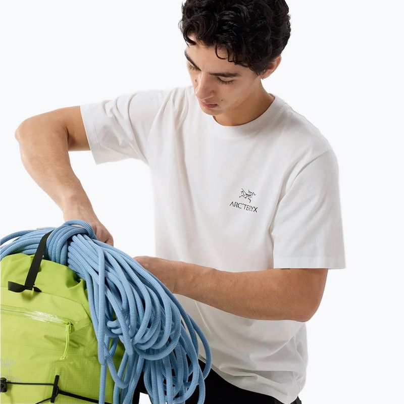 Koszulka męska Arcteryx Kragg Sl Cotton Bird Word white light/black 5
