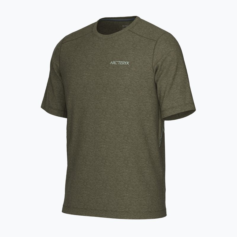 Koszulka trekkingowa męska Arc'teryx Cormac Arc'bird Logo tatsu heather/stone green 3