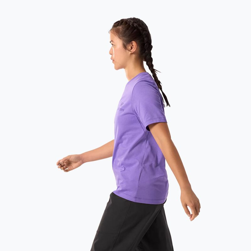 Koszulka damska Arcteryx Kragg Sl Cotton Emblem Crew aster 4