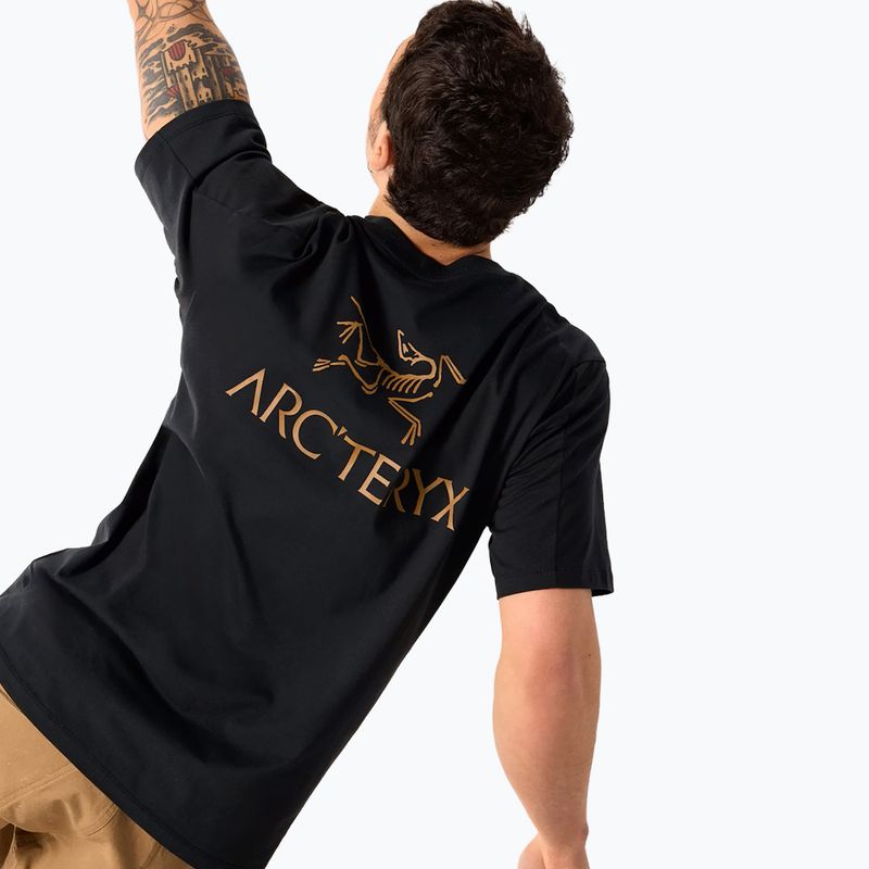 Koszulka męska Arcteryx Kragg Sl Cotton Bird Word 24k black 4