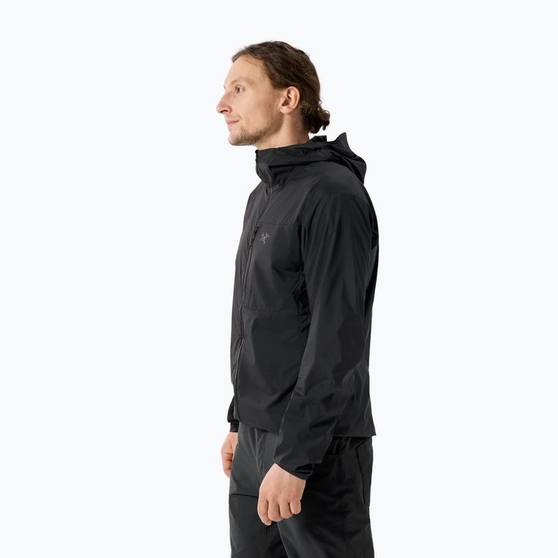 Kurtka przeciwwiatrowa męska Arcteryx Squamish Hoody black 3