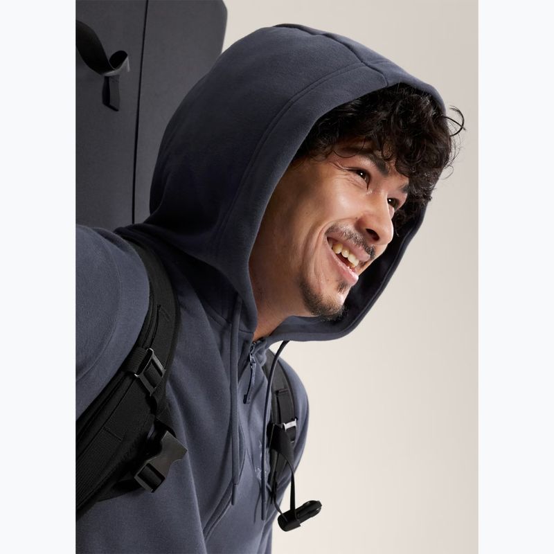 Bluza polarowa trekkingowa męska Arc'teryx Emblem Fleece Full-Zip Hoody dark stratus 5