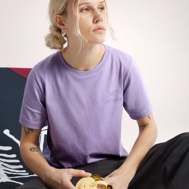 Koszulka damska Arcteryx Kragg Sl Cotton Emblem Crew mallow 5