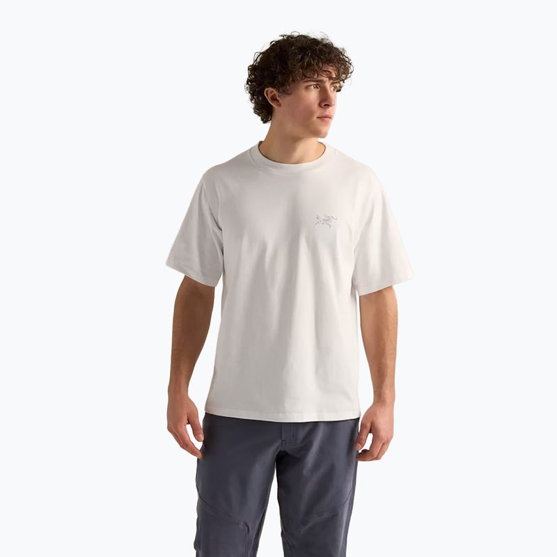 Koszulka męska Arcteryx Kragg Cotton Emblem Crew SS white light