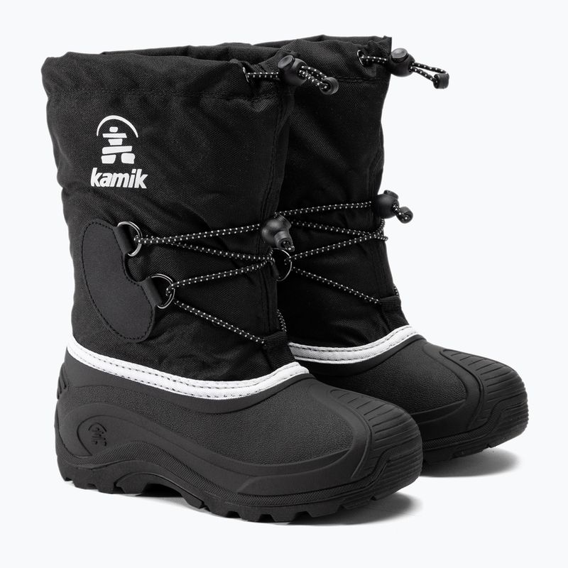Śniegowce chłopięce Kamik Southpole4 black/white 4