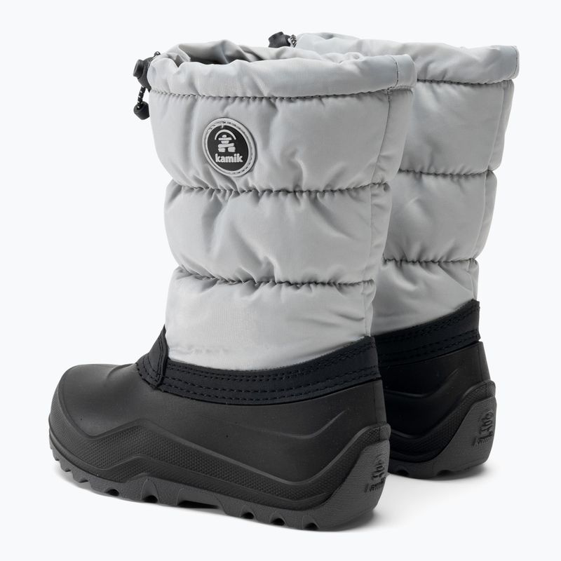 Śniegowce dziecięce Kamik Snowcozy light grey 3