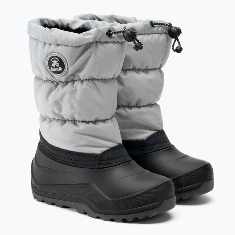 Śniegowce dziecięce Kamik Snowcozy light grey 4