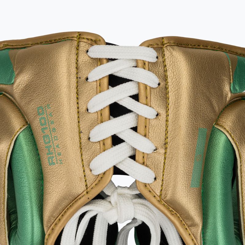 Kask bokserski Rival RHG100 Professional Headgear green/gold 5