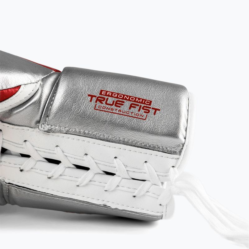 Rękawice bokserskie Rival RS100 Professional red/silver 4