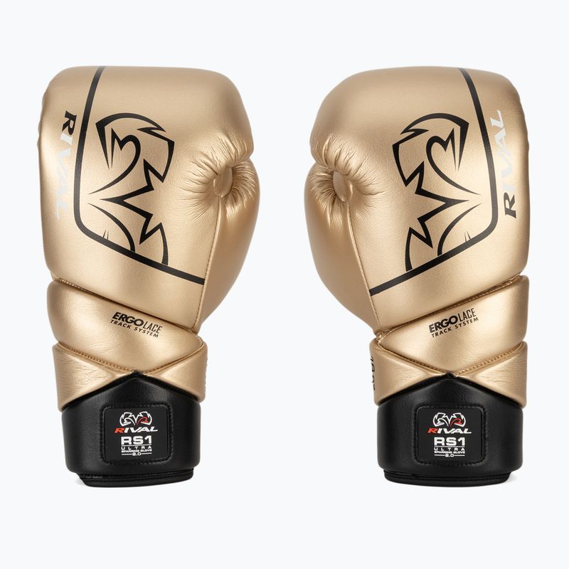 Rękawice bokserskie Rival RS1 Ultra Sparring 2.0 gold 2