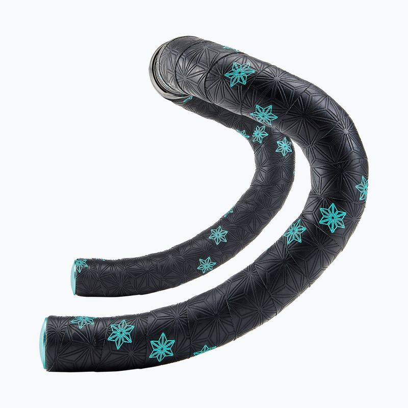 Owijka na kierownicę SUPACAZ Super Sticky Kush Galaxy celeste print/celeste plugs 2
