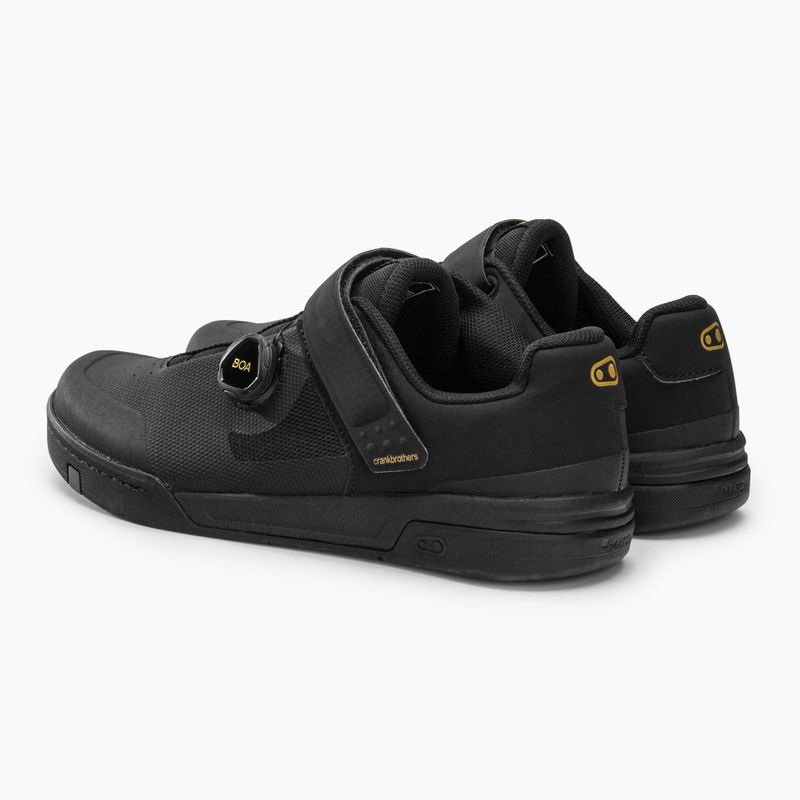 Buty rowerowe platformy Crankbrothers Stamp Boa black/gold/black 3