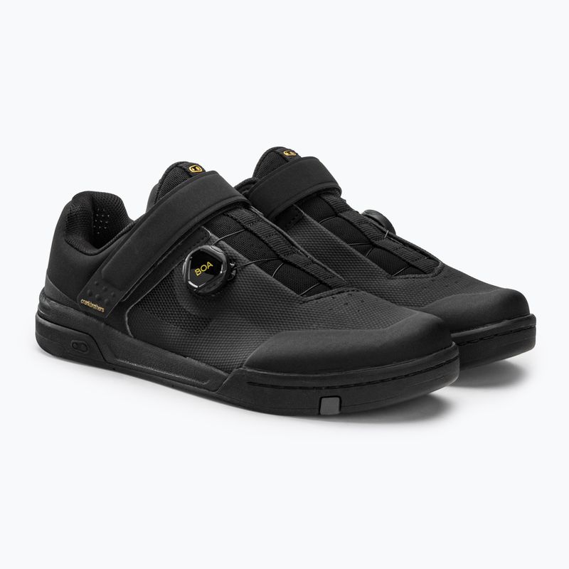 Buty rowerowe platformy Crankbrothers Stamp Boa black/gold/black 4