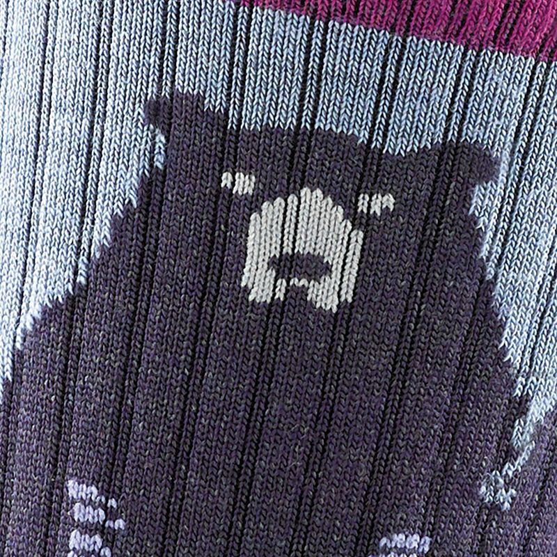 Skarpety damskie Darn Tough Bear Town Micro Crew Cushion purple 2