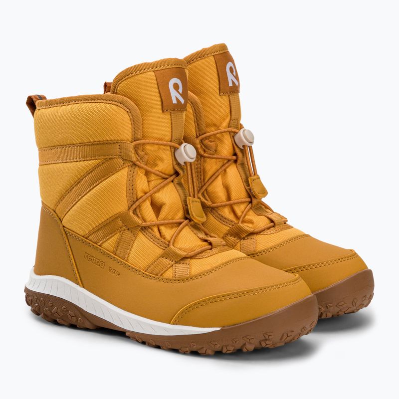 Śniegowce dziecięce Reima Myrsky ochre yellow 5