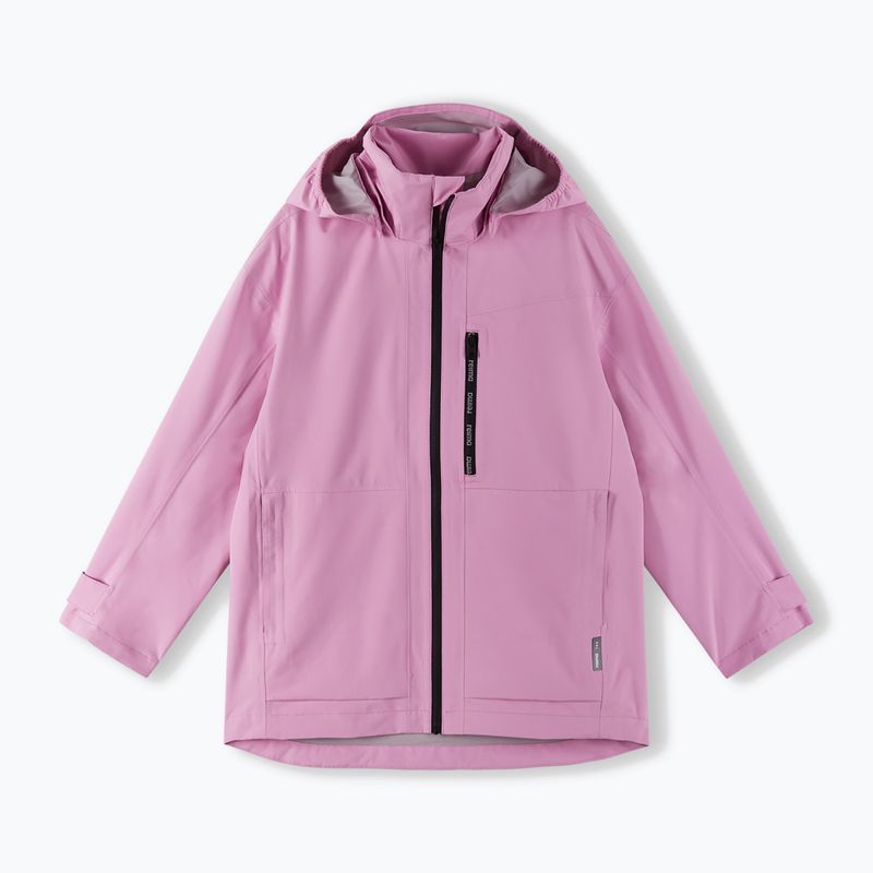 Kurtka przeciwdeszczowa dziecięca Reima Kuhmo classic pink