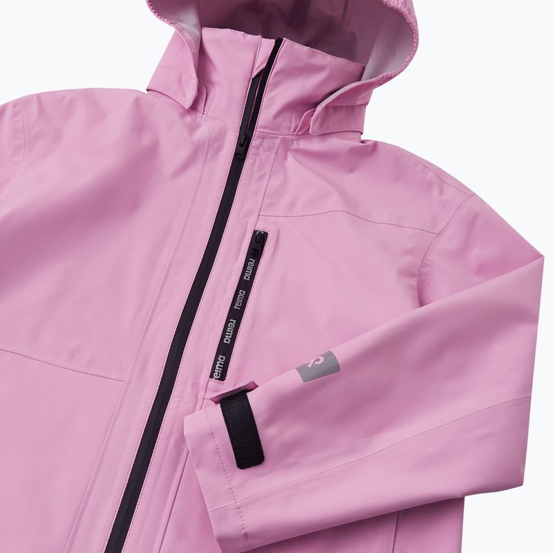 Kurtka przeciwdeszczowa dziecięca Reima Kuhmo classic pink 4