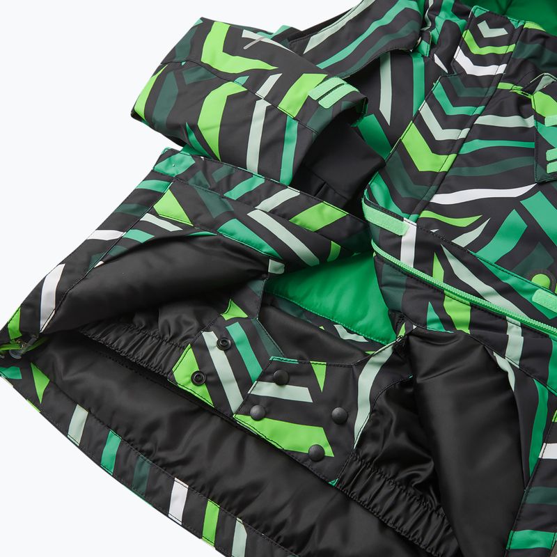 Kurtka narciarska dziecięca Reima Kairala black/green 11