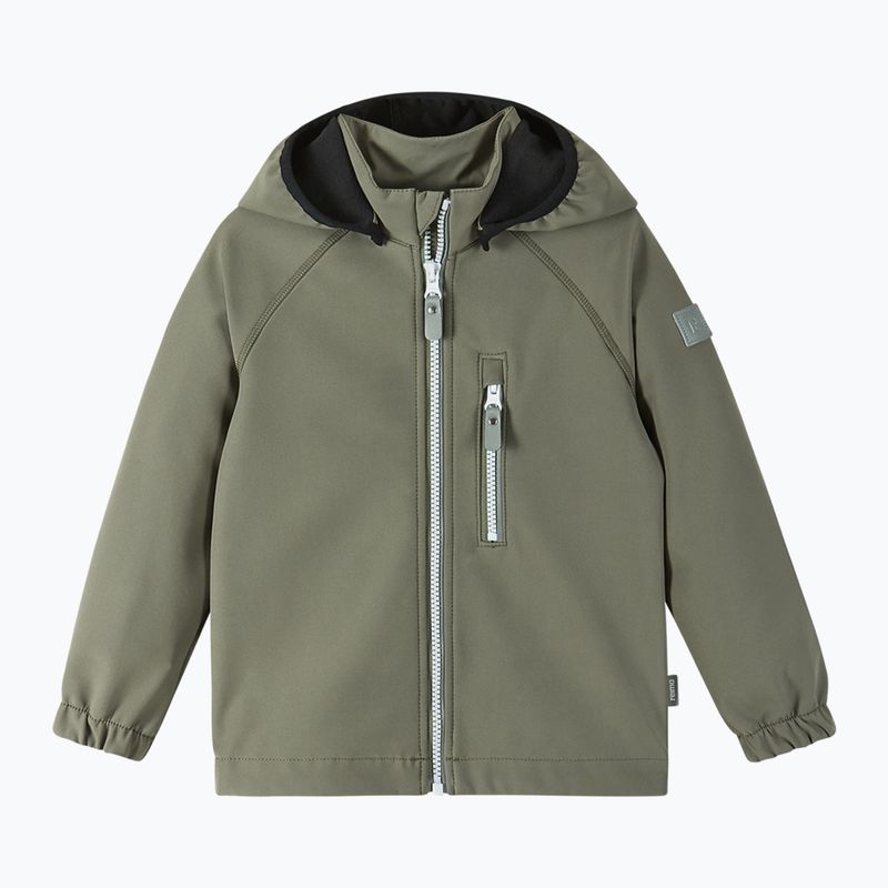 Kurtka softshell dziecięca Reima Vantti greyish green
