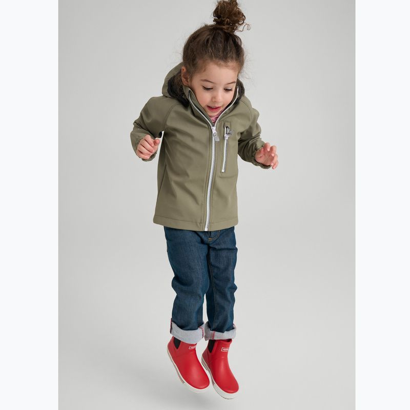 Kurtka softshell dziecięca Reima Vantti greyish green 3
