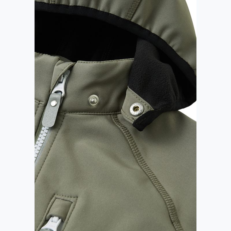 Kurtka softshell dziecięca Reima Vantti greyish green 4