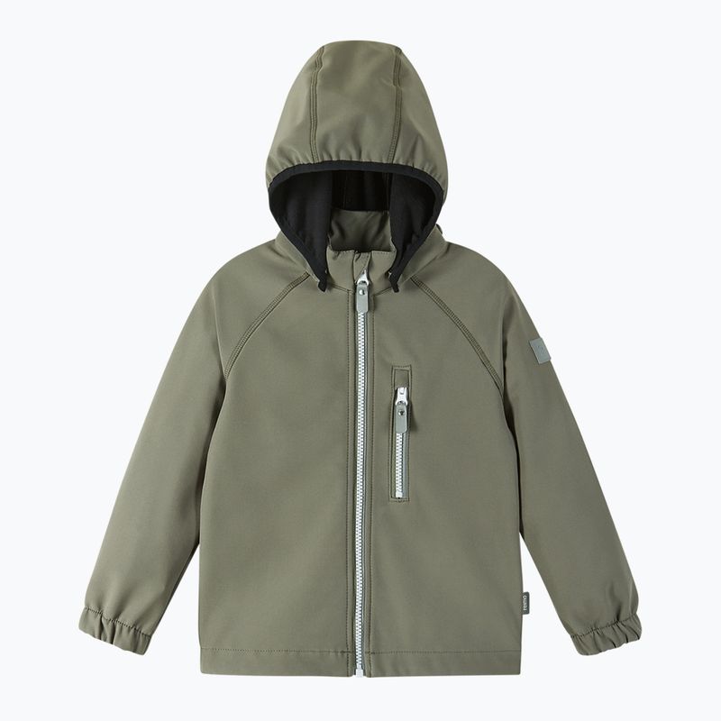 Kurtka softshell dziecięca Reima Vantti greyish green 8