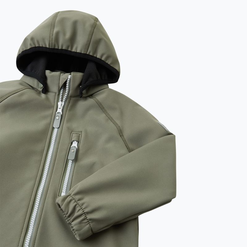 Kurtka softshell dziecięca Reima Vantti greyish green 9