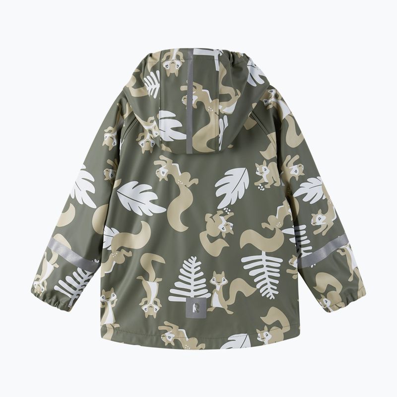 Kurtka przeciwdeszczowa dziecięca Reima Vesi greyish green 5100025A-8929 2