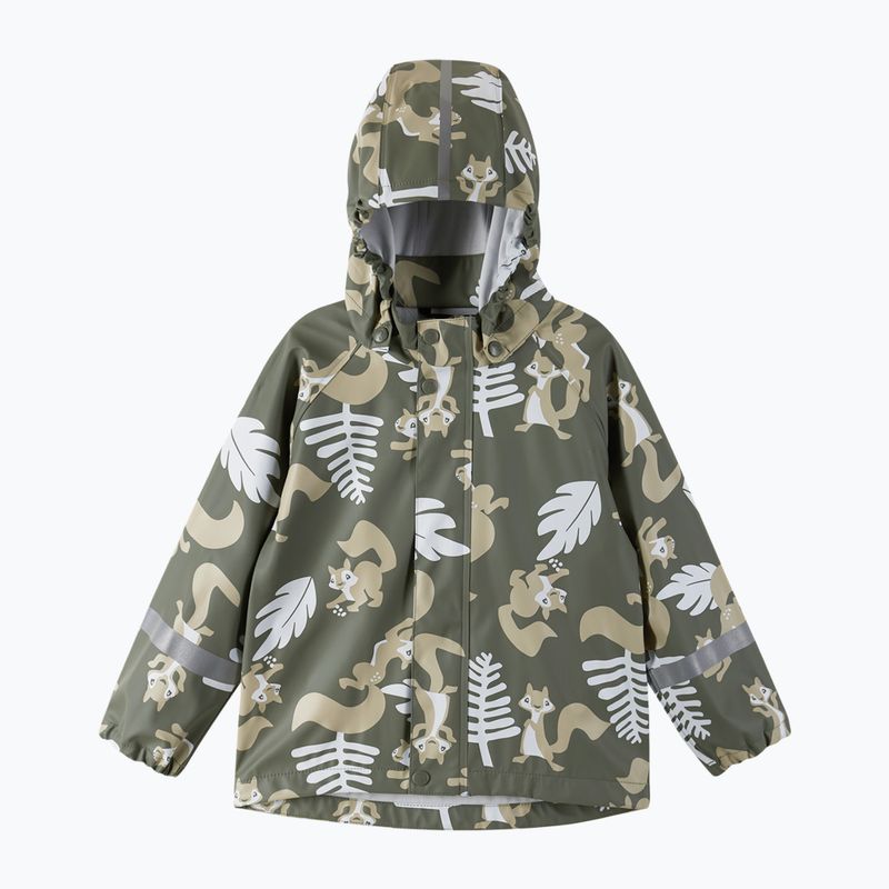 Kurtka przeciwdeszczowa dziecięca Reima Vesi greyish green 5100025A-8929 3