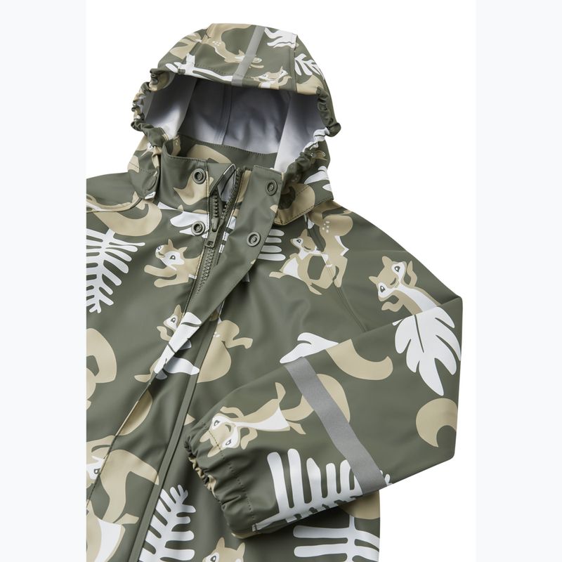 Kurtka przeciwdeszczowa dziecięca Reima Vesi greyish green 5100025A-8929 4