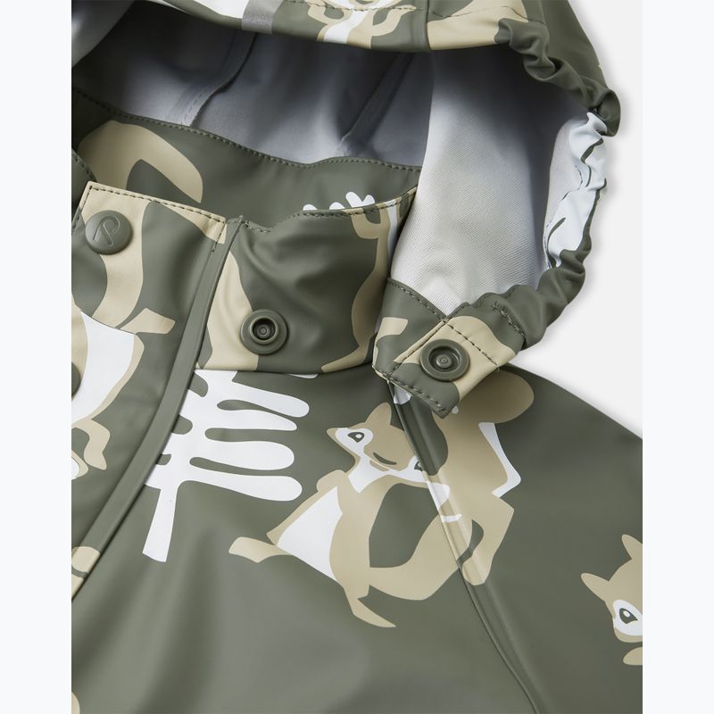 Kurtka przeciwdeszczowa dziecięca Reima Vesi greyish green 5100025A-8929 5