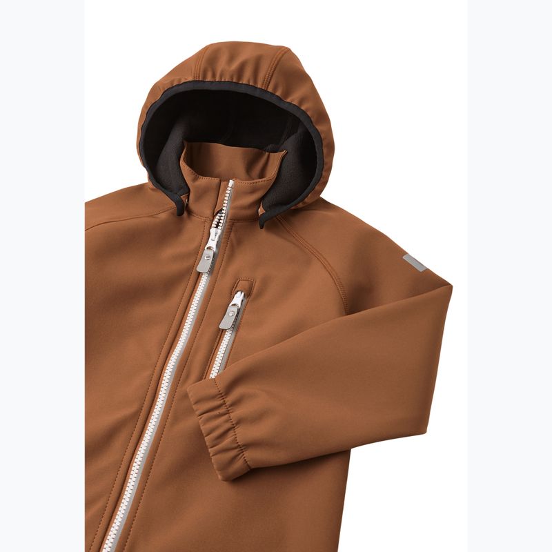 Kurtka softshell dziecięca Reima Vantti cinnamon brown 4