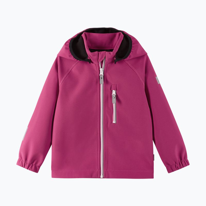 Kurtka softshell dziecięca Reima Vantti rosy berry 2