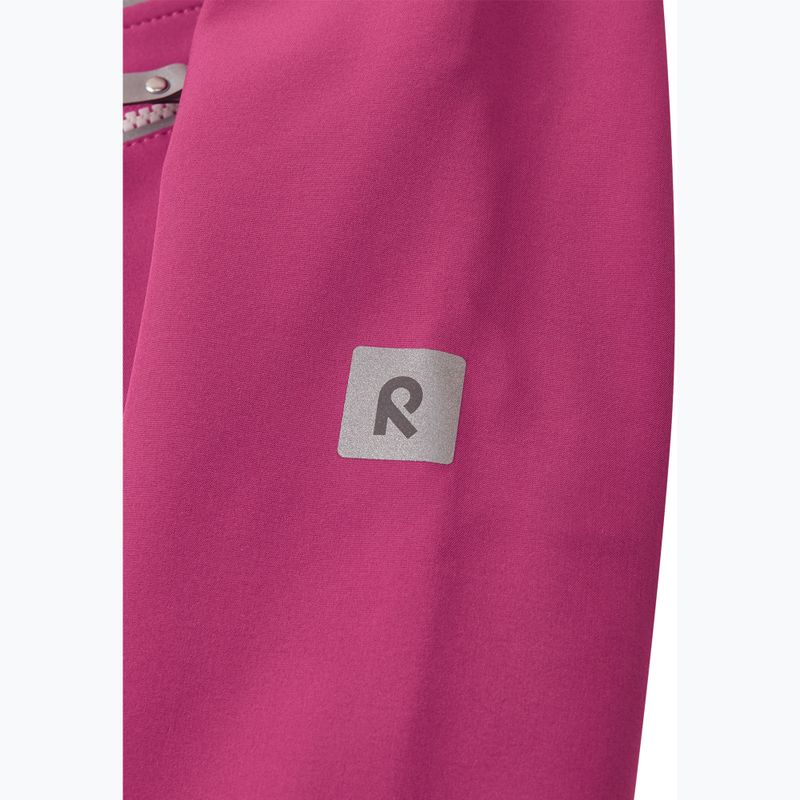 Kurtka softshell dziecięca Reima Vantti rosy berry 5