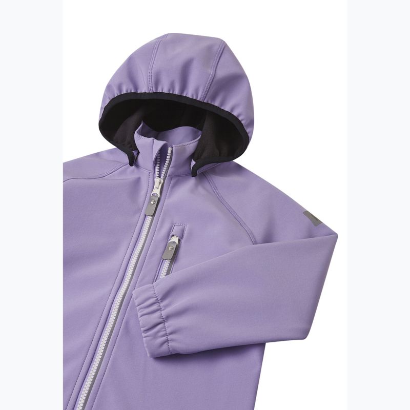 Kurtka softshell dziecięca Reima Vantti blooming lilac 3