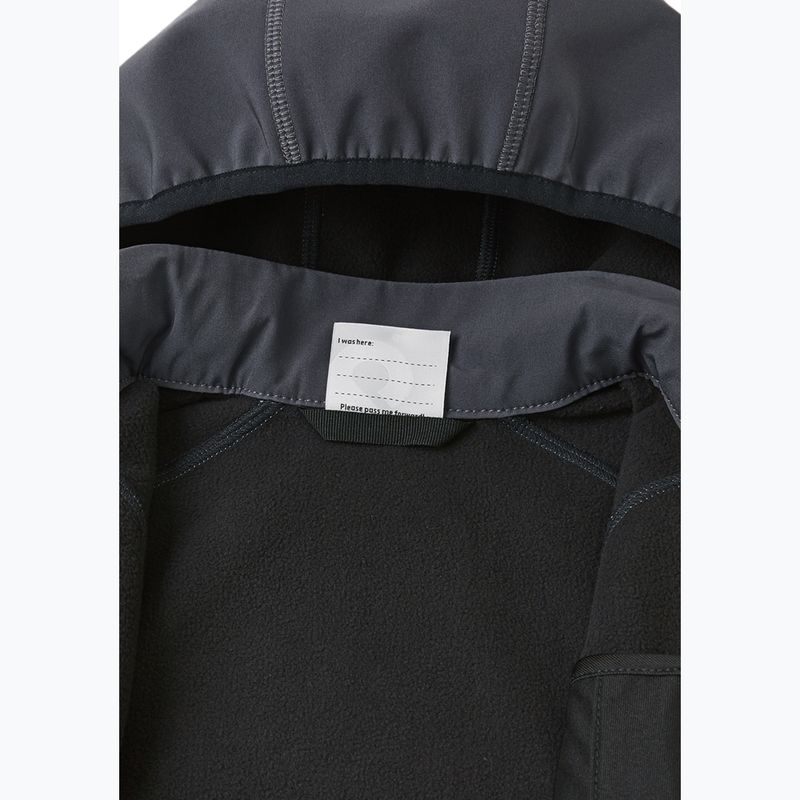 Kurtka softshell dziecięca Reima Vantti soft black 4