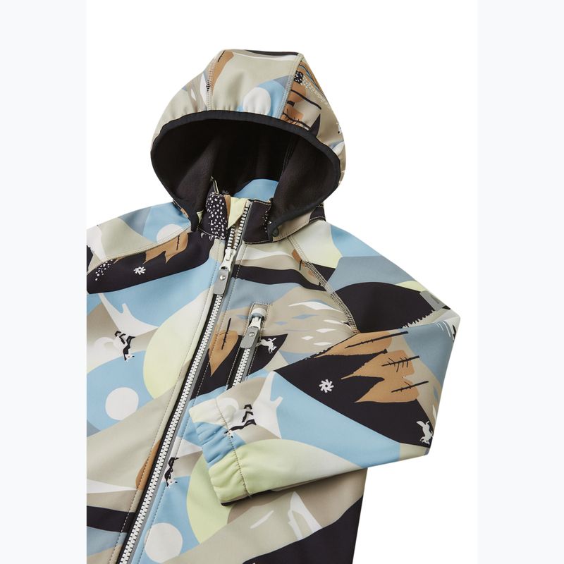 Kurtka softshell dziecięca Reima Vantti earthy beige 4