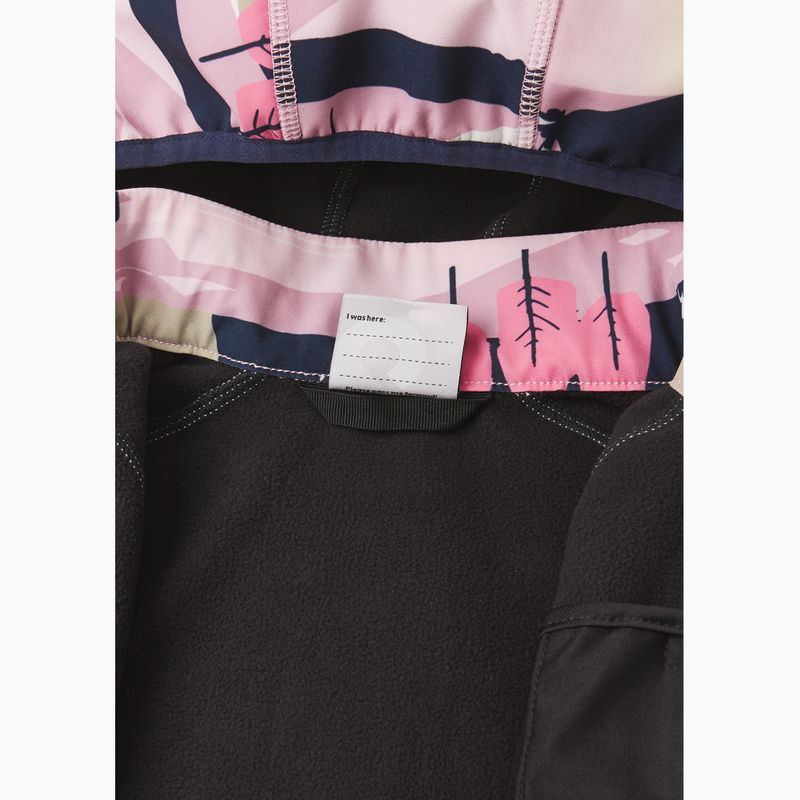 Kurtka softshell dziecięca Reima Vantti grey pink 6