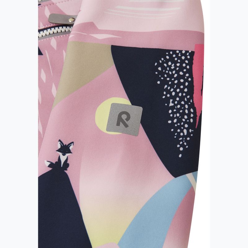 Kurtka softshell dziecięca Reima Vantti grey pink 7