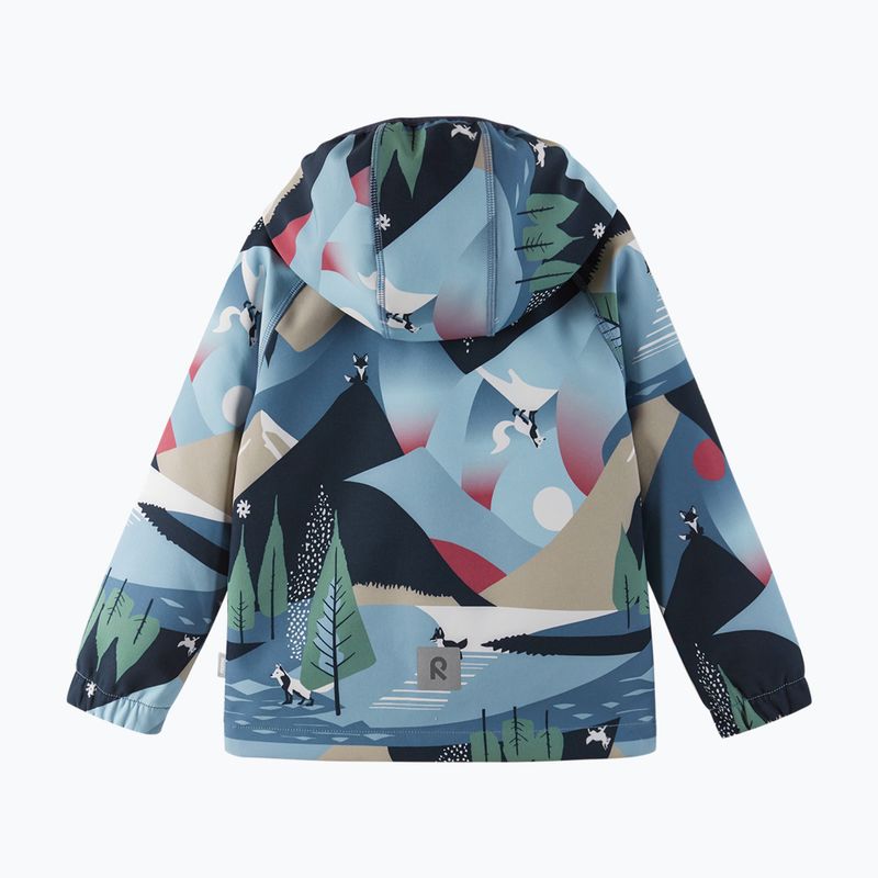 Kurtka softshell dziecięca Reima Vantti blue ocean 3