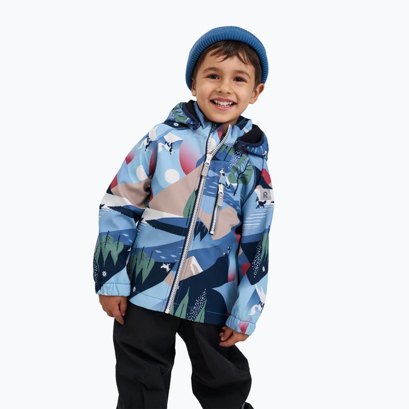 Kurtka softshell dziecięca Reima Vantti blue ocean 9