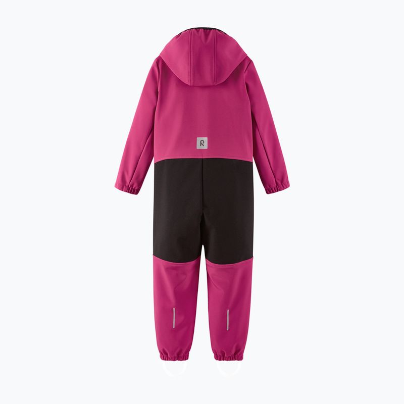 Kombinezon softshell dziecięcy Reima Nurmes deeper rosy berry 3