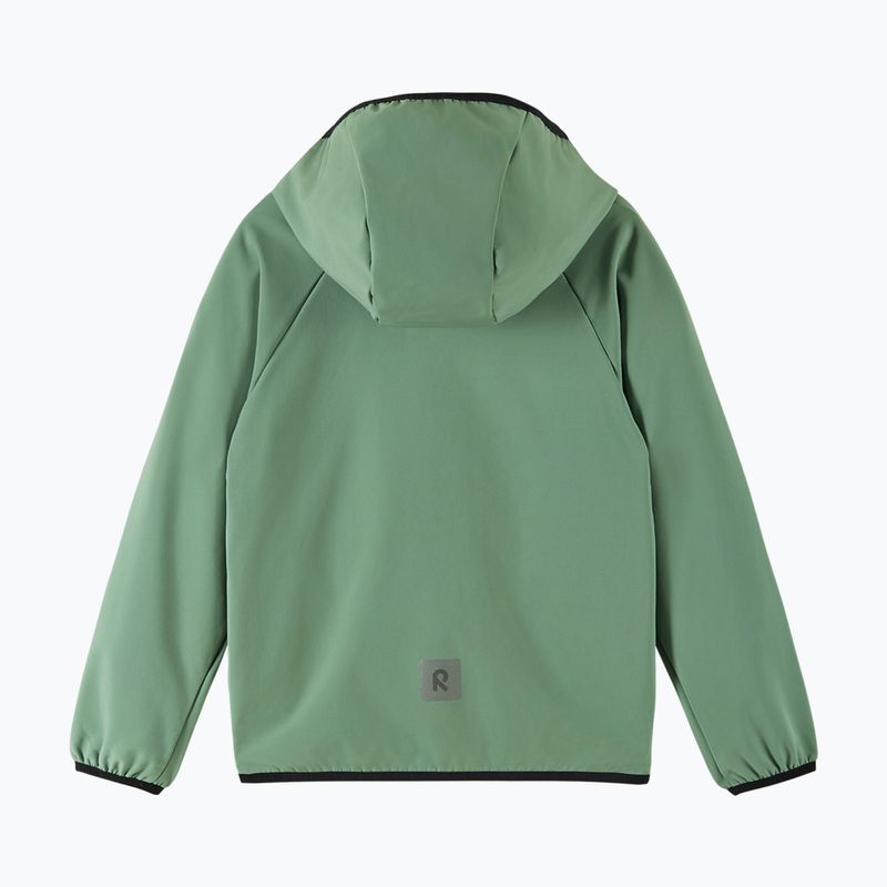 Kurtka softshell dziecięca Reima Mukana green clay 2