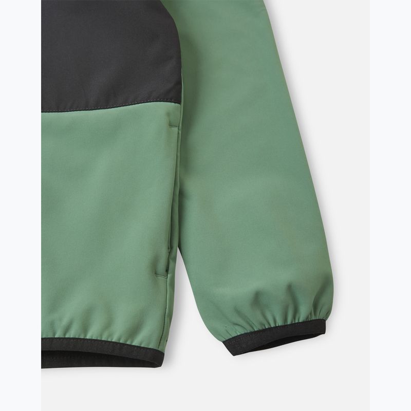 Kurtka softshell dziecięca Reima Mukana green clay 4